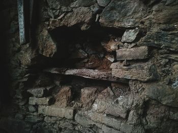 Full frame shot of stone wall