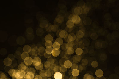 Defocused image of illuminated lights