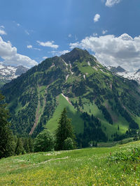 Scenic view of landscape against sky