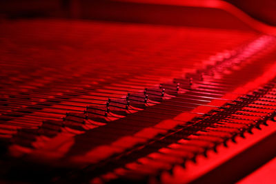 Close-up of piano keys