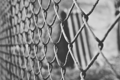 Close-up of chainlink fence