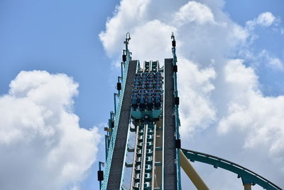 Low angle view of bridge against sky