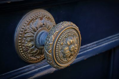 Close-up of door knob