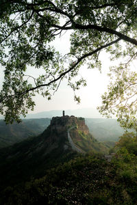 Scenic view of mountain against sky