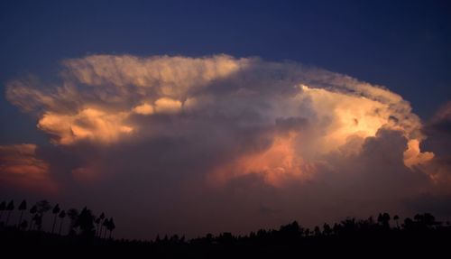 Low angle view of sky at night