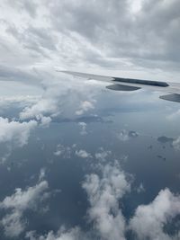 Aerial view of cloudscape against sky