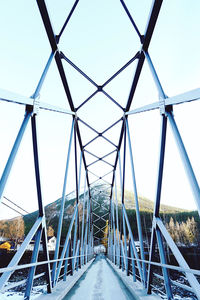 View of bridge against clear sky