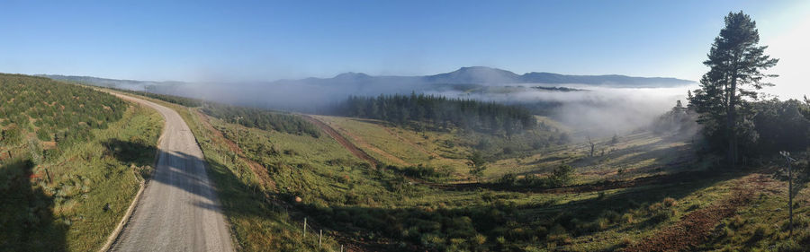 Panoramic view of landscape against sky