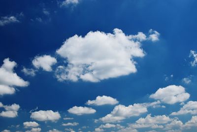 Low angle view of clouds in sky