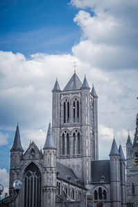Low angle view of building against sky