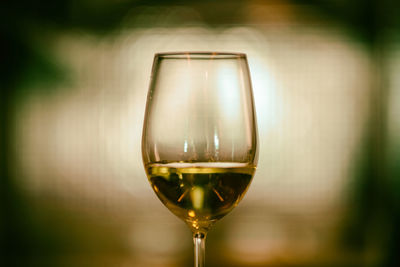 Close-up of wine glass