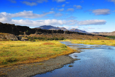 Scenic view of landscape against sky