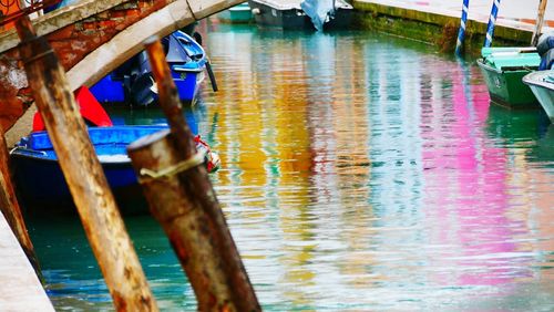 Boats in canal