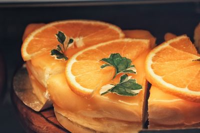 Close-up of orange slices