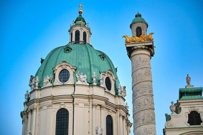 Low angle view of a building against sky