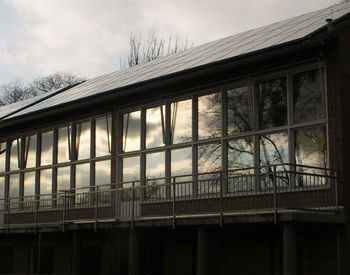 Low angle view of building against sky