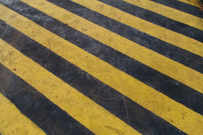 Full frame shot of zebra crossing