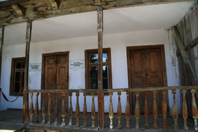 Interior of abandoned building