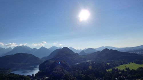 Scenic view of mountain against sky