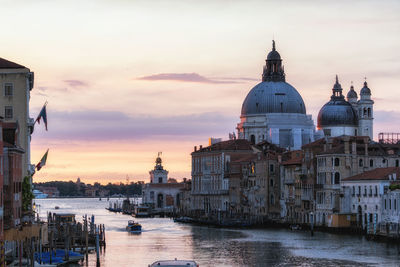 View of basilica di santa maria della salute from the accademia bridge. taken in venice, italy