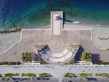 Coastline with promenade and trees