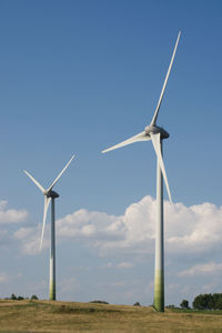 Windmill against clear sky