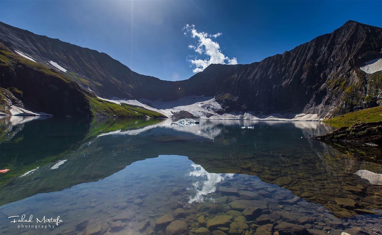 reflection, lake, landscape, mountain, mountain range, water, outdoors, beauty in nature, tree, sky, adventure, snow, no people, nature, day