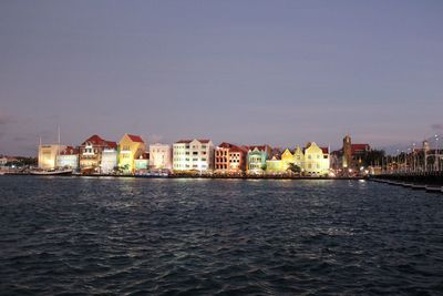 Buildings in city at waterfront