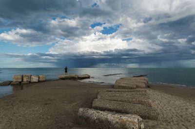 Scenic view of sea against sky