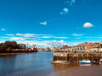 Scenic view of newcastle quayside 