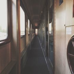 Train at railroad station platform