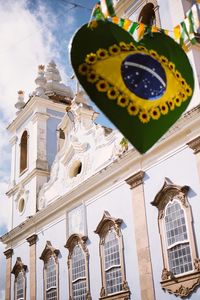 Low angle view of church