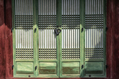 Full frame shot of wooden door