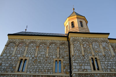 Low angle view of building against sky