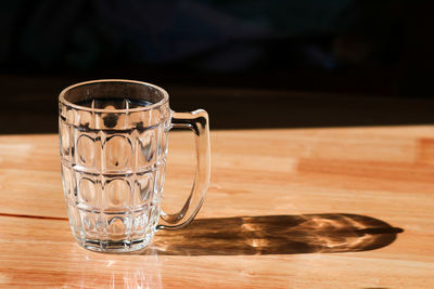 Close-up of drink in glass on table