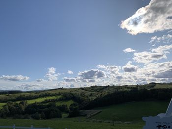 Scenic view of landscape against sky