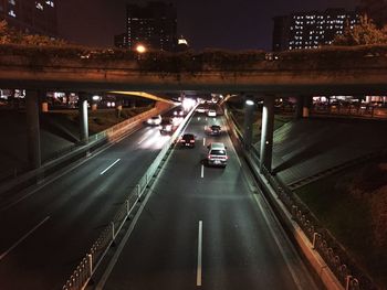 City street at night