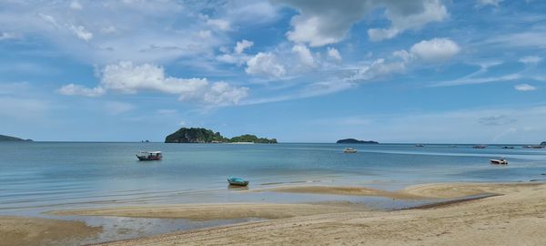 Scenic view of sea against sky