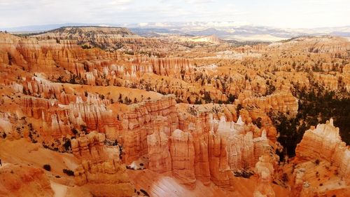 View of rock formations