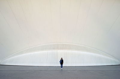 Man standing on staircase