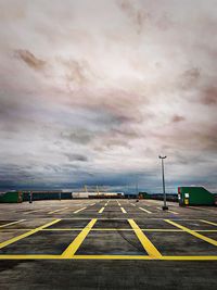 View of airport runway against sky