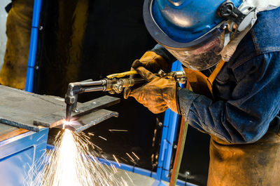 Man working in factory