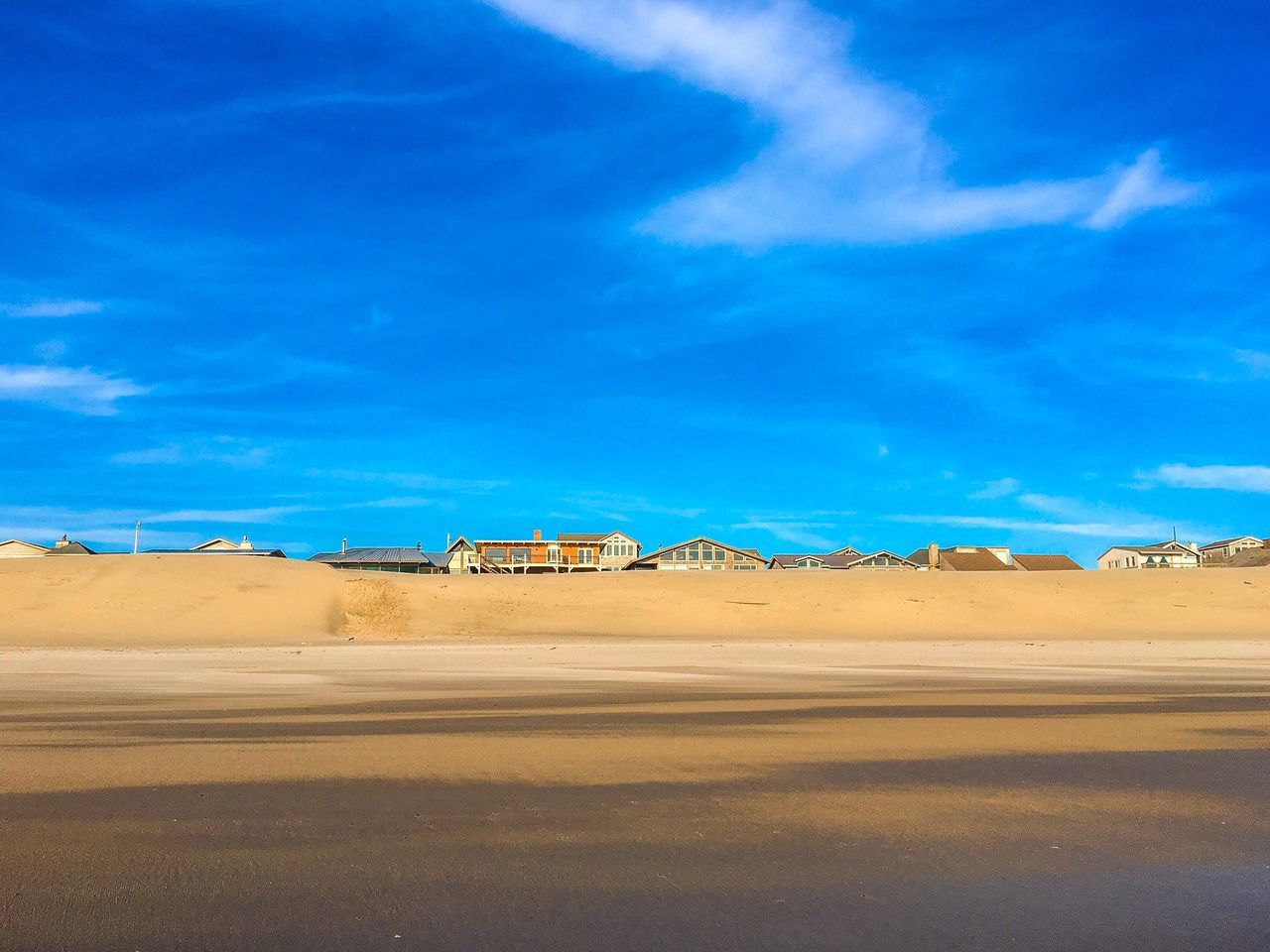 sky, sand, blue, cloud - sky, beach, no people, outdoors, nature, day, scenics