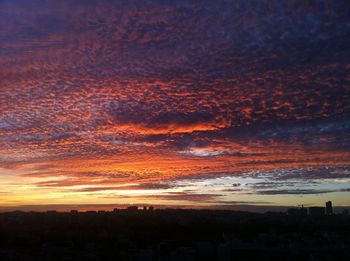 Scenic view of landscape at sunset