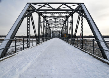 Low angle view of bridge against sky