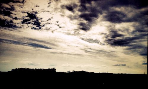 Low angle view of cloudy sky