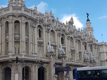 Low angle view of historical building