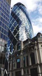 Low angle view of modern office building