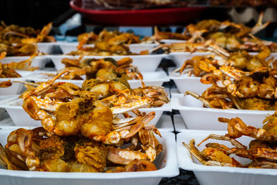 Close-up of food for sale at market stall