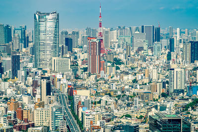 Aerial view of cityscape